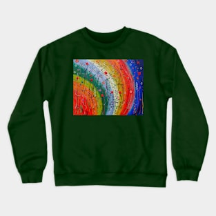 Flowers Reaching Towards the Rainbow Crewneck Sweatshirt